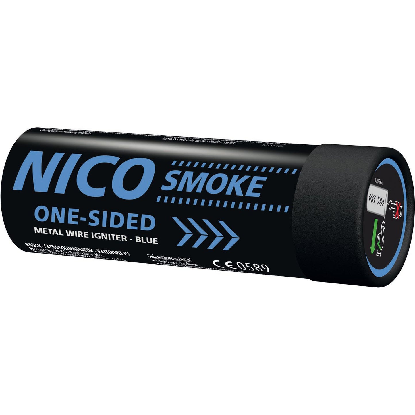 Nico Smoke 80s mit Reißzünder Blau
