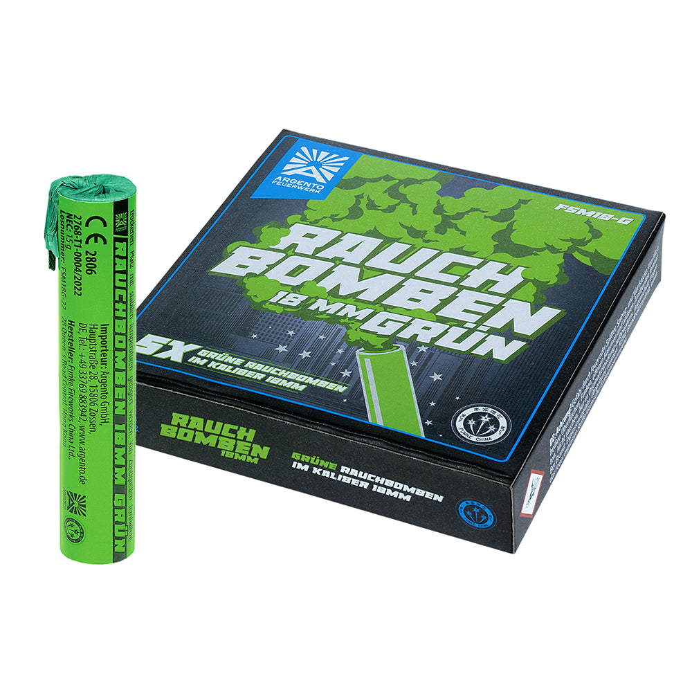 Argento Rauchbomben 18mm 5er Grün