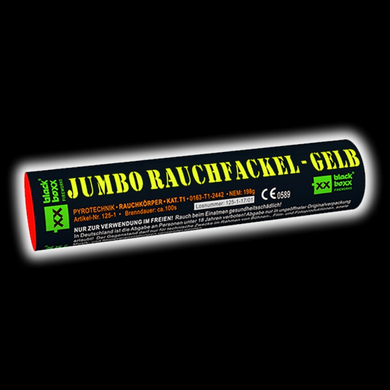 Blackboxx Jumbo Rauchfackel Gelb