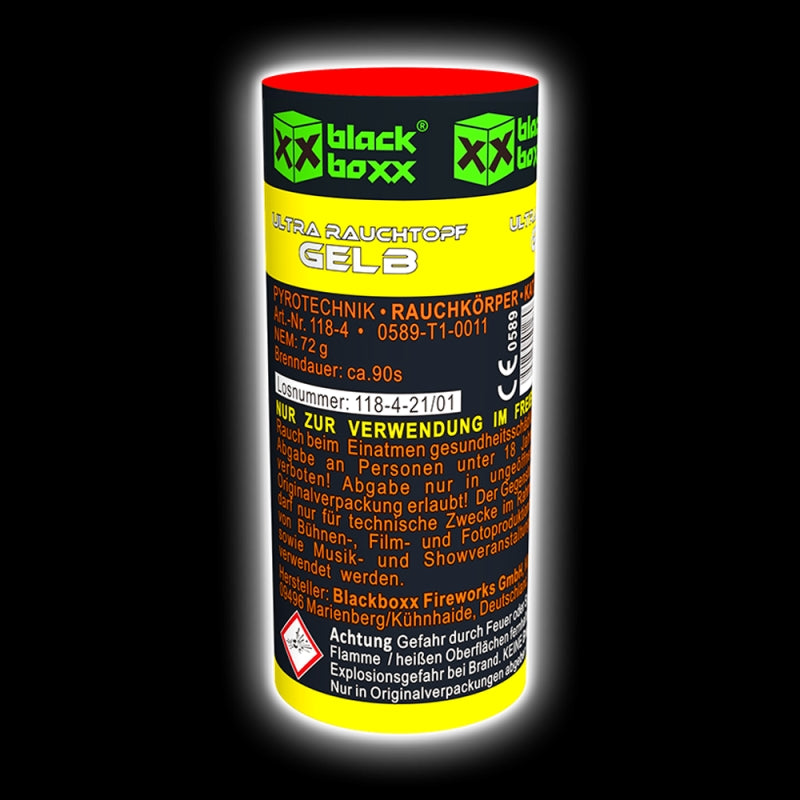 Blackboxx Ultra Rauchtopf Gelb