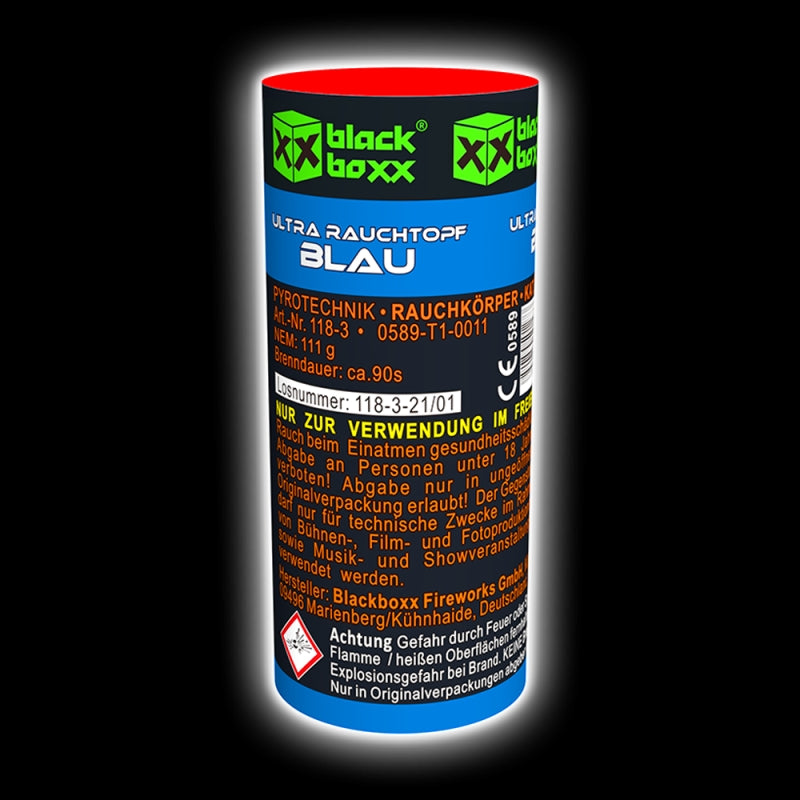Blackboxx Ultra Rauchtopf Blau