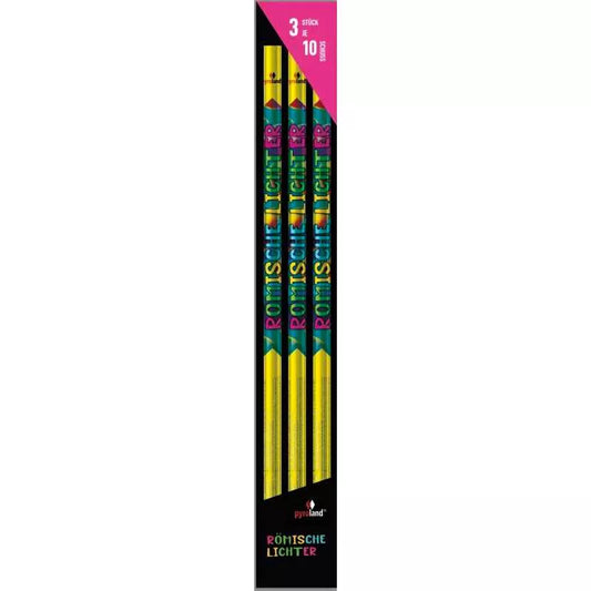 Pyroland Römische Lichter 10 Schuss 3er Pack